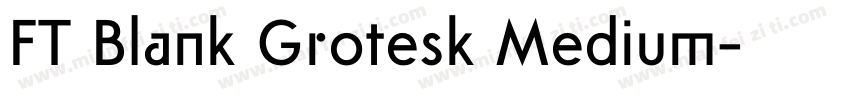 FT Blank Grotesk Medium字体转换